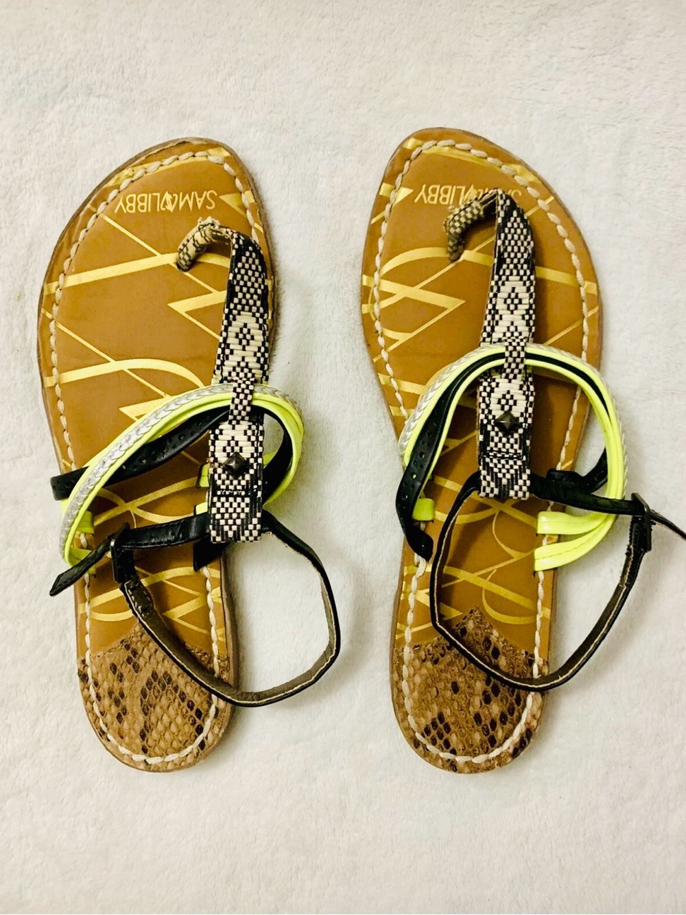 Sam & Libby Women Cute Sandals Shoes Size 6.5 Excellent Condition